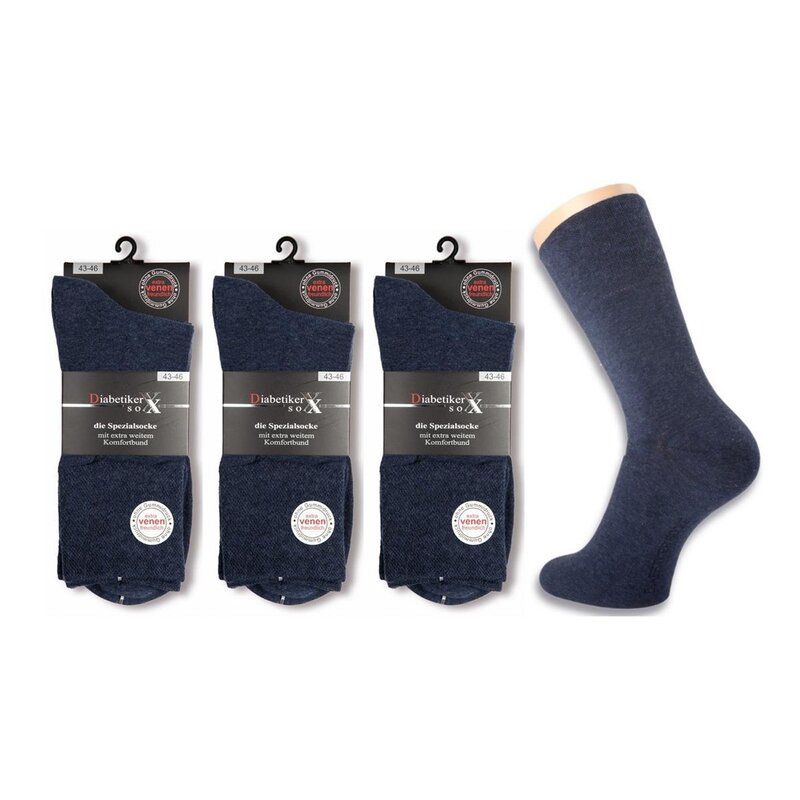 Sobi Herren Diabetiker Socken o. Gummi