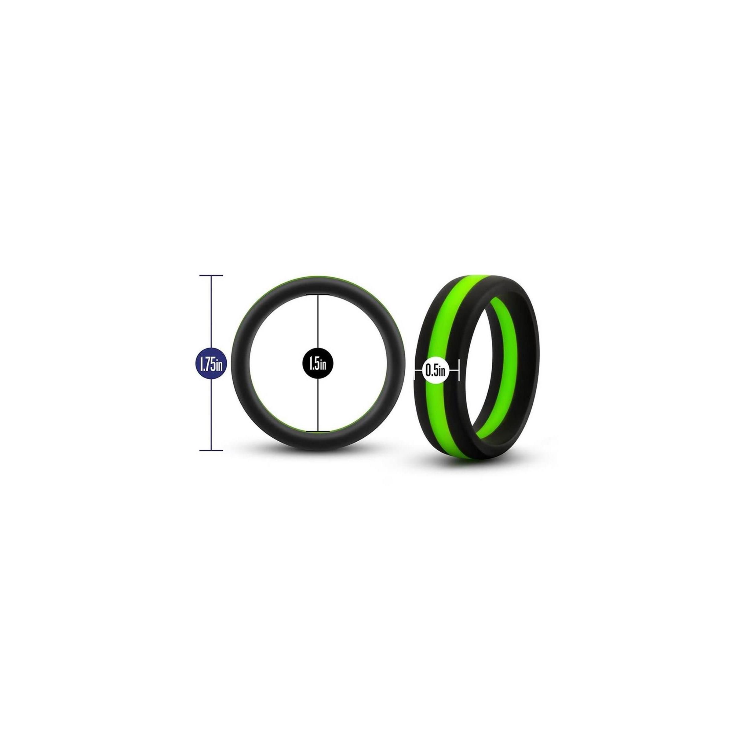 Blush - PERFORMANCE SILICONE GO PRO COCK RING GREEN