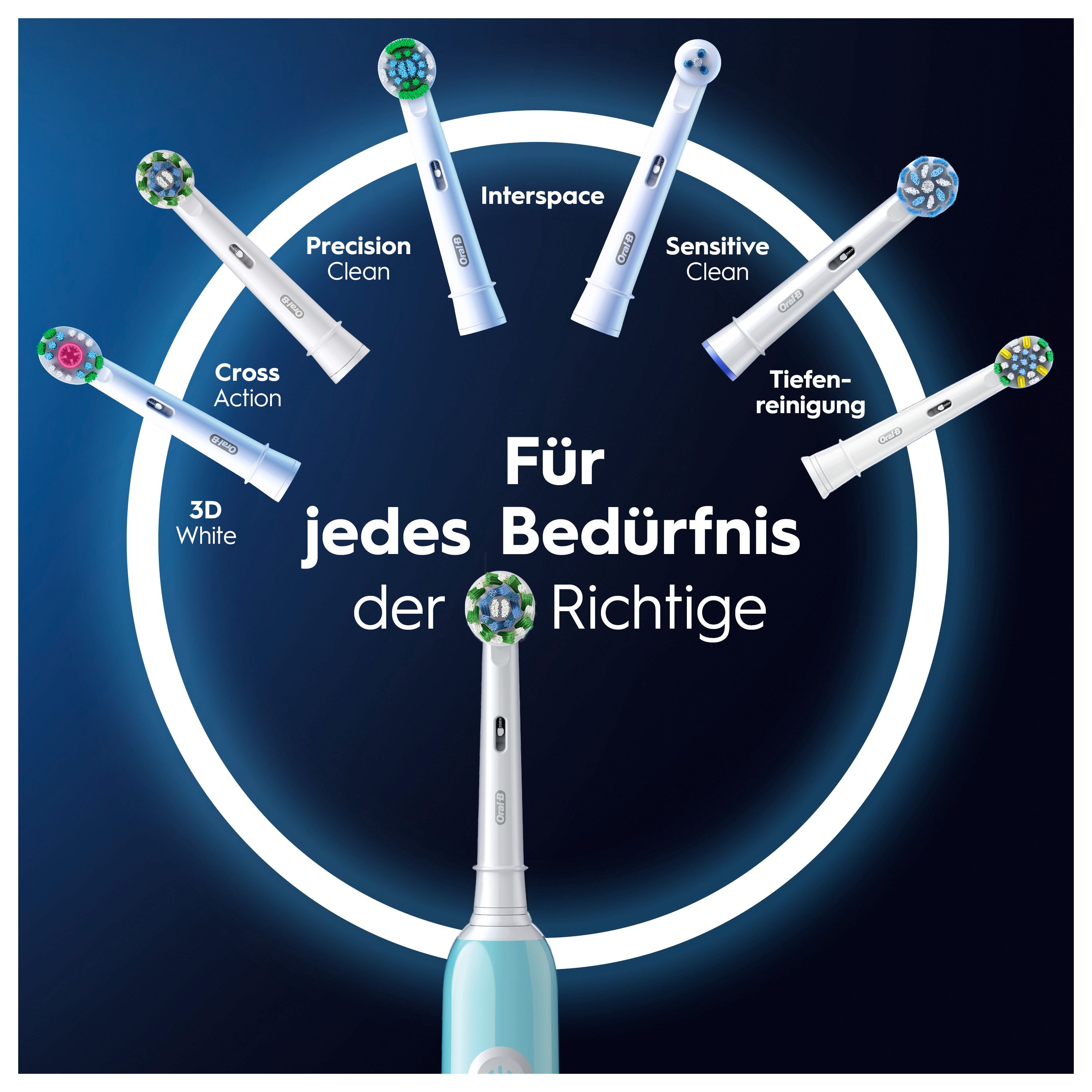 Oral-B Pro Series 1 Duopack Elektrische Zahnbürste, Blue/Black
