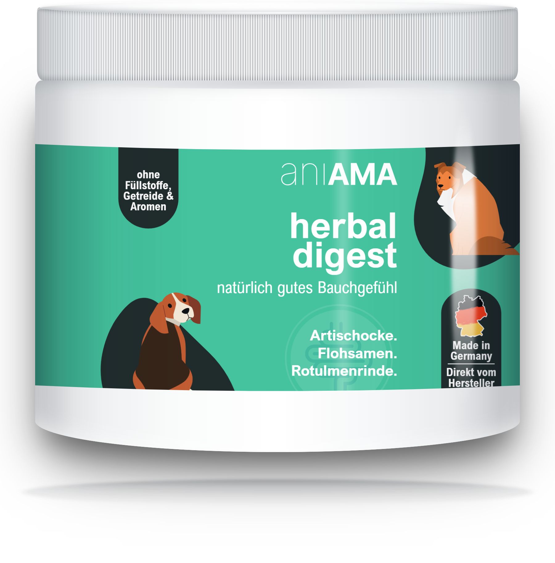 aniAMA herbal digest Verdauungskräuter für Hunde 140 g Pulver