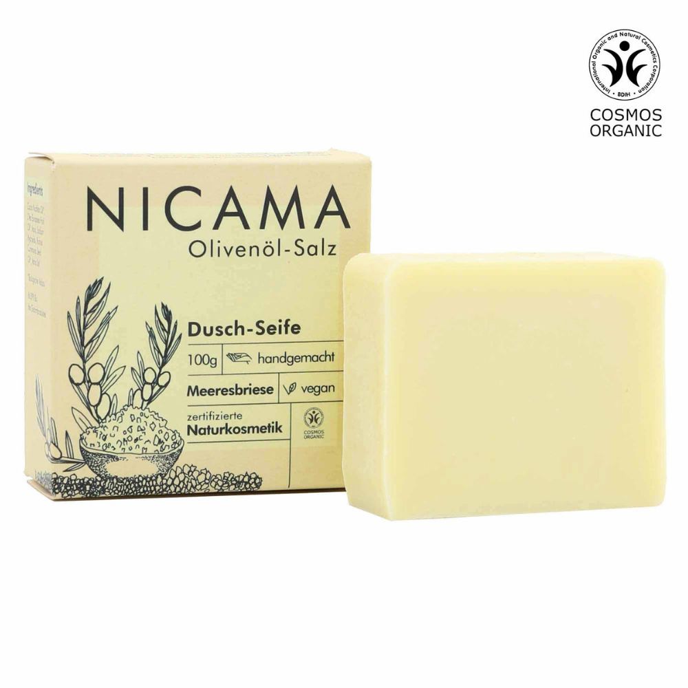 Nicama Duschseife Olivenöl-Salz 100g