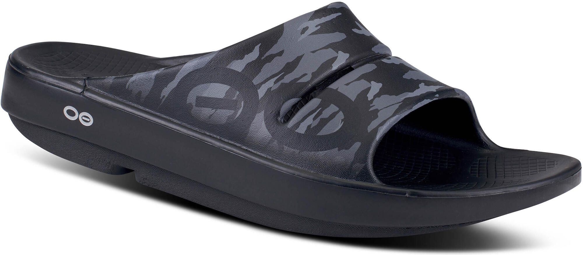 OOFOS OOAHH SPORT SLIDE SANDALE  UNISEX BLACK CAMO REGENERATIONSSNDALE