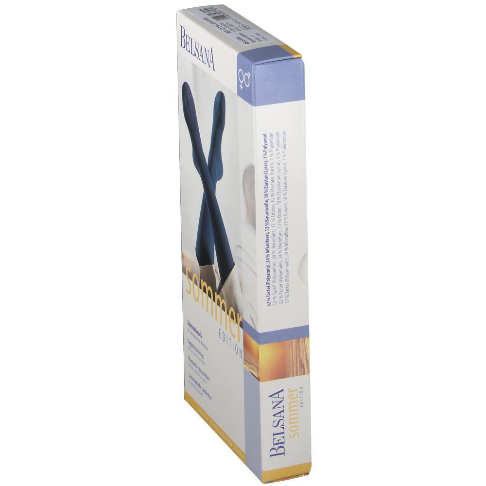 BELSANA Sommer Edt. Stützkniestrumpf Gr. 45-47 Farbe weiß
