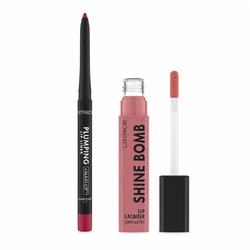 Catrice - Lippen-Duo – Lackierter Flüssig-Lippenstift + Aufpolsternder Lippenkonturenstift 2 Pc