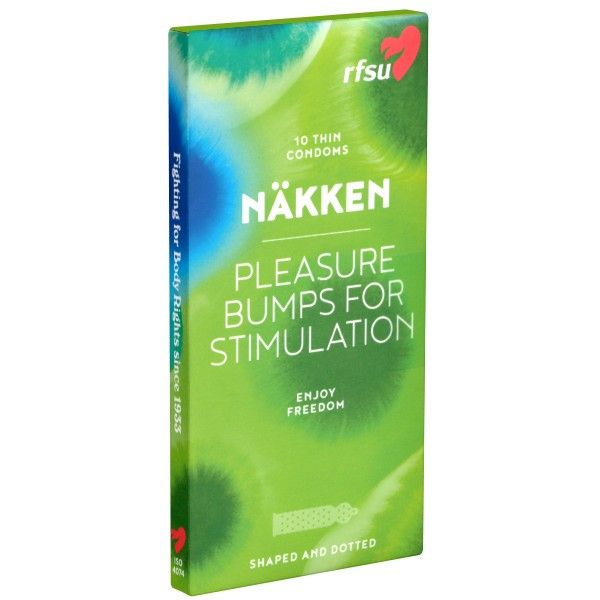 RFSU «Näkken» anatomische Kondome mit Pleasure Bumps-Noppen für pure Stimulation