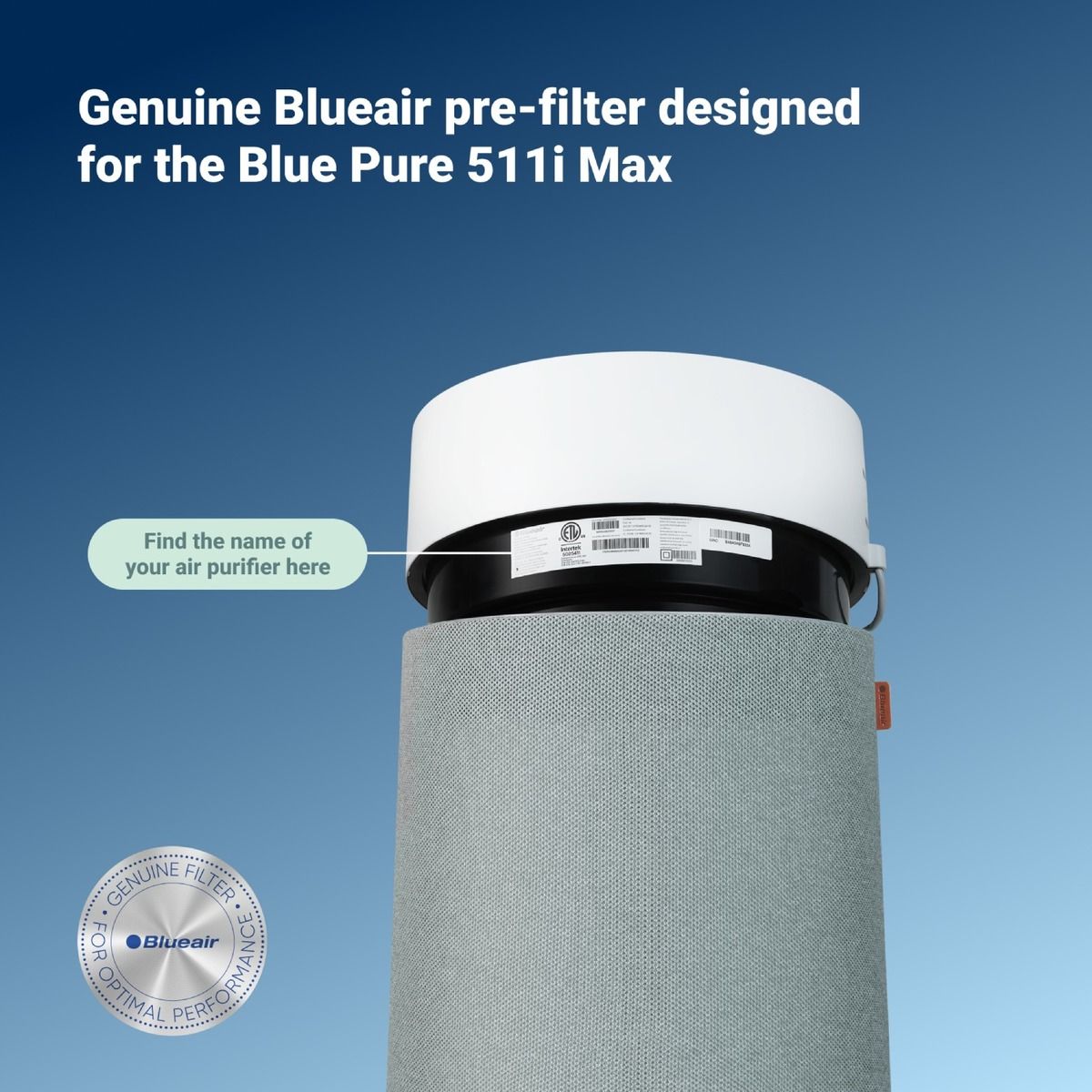 Blueair Vorfilter für Blue 511i, Sand Pink