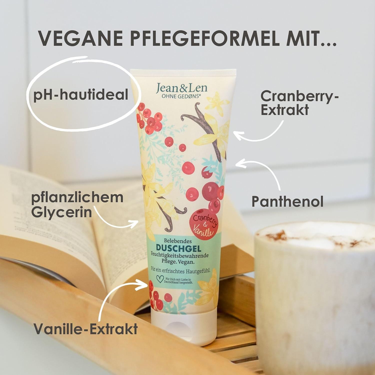 Jean & Len Duschgel Cranberry & Vanille