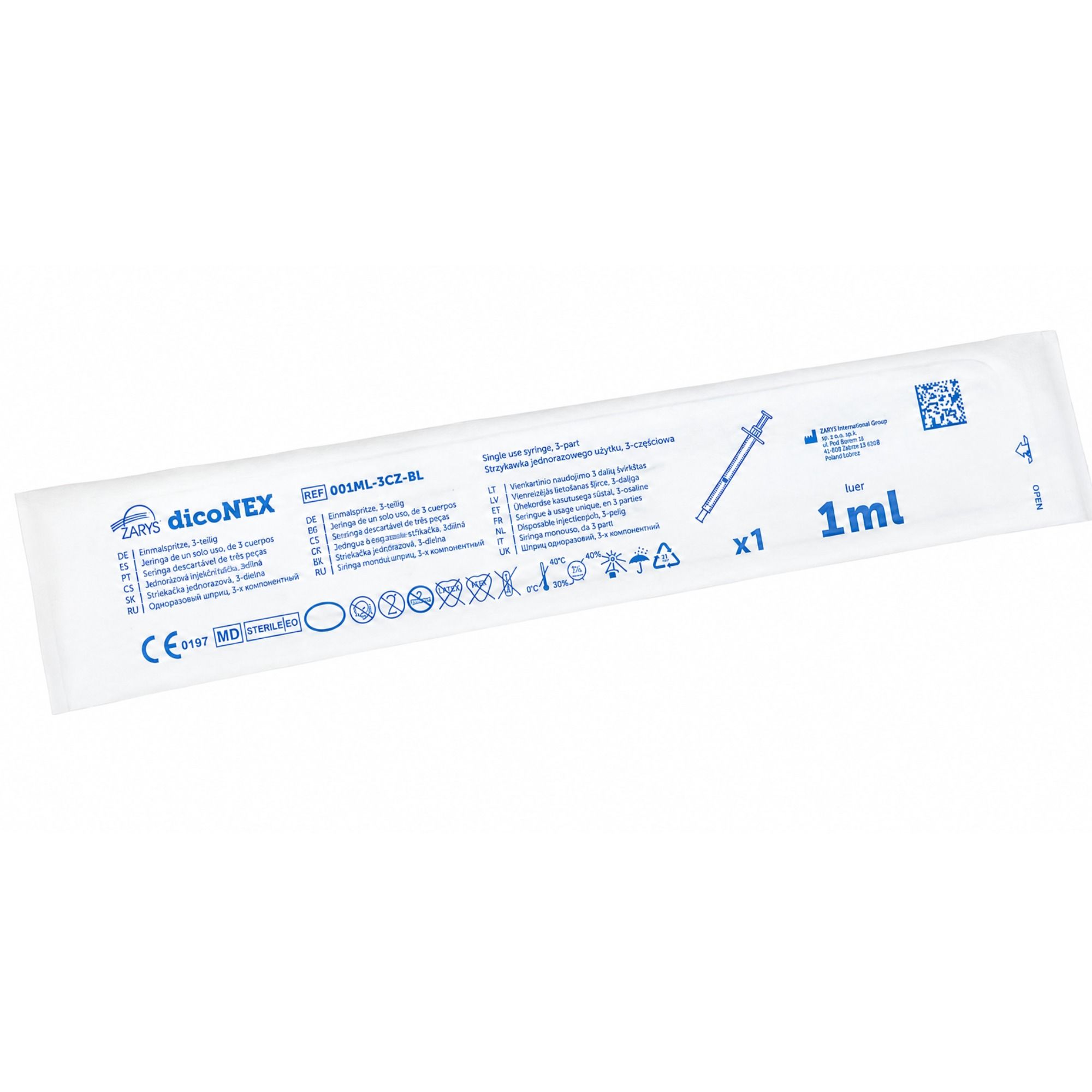 dicoNEX Einmalspritze 1 ml steril Luer-Lock