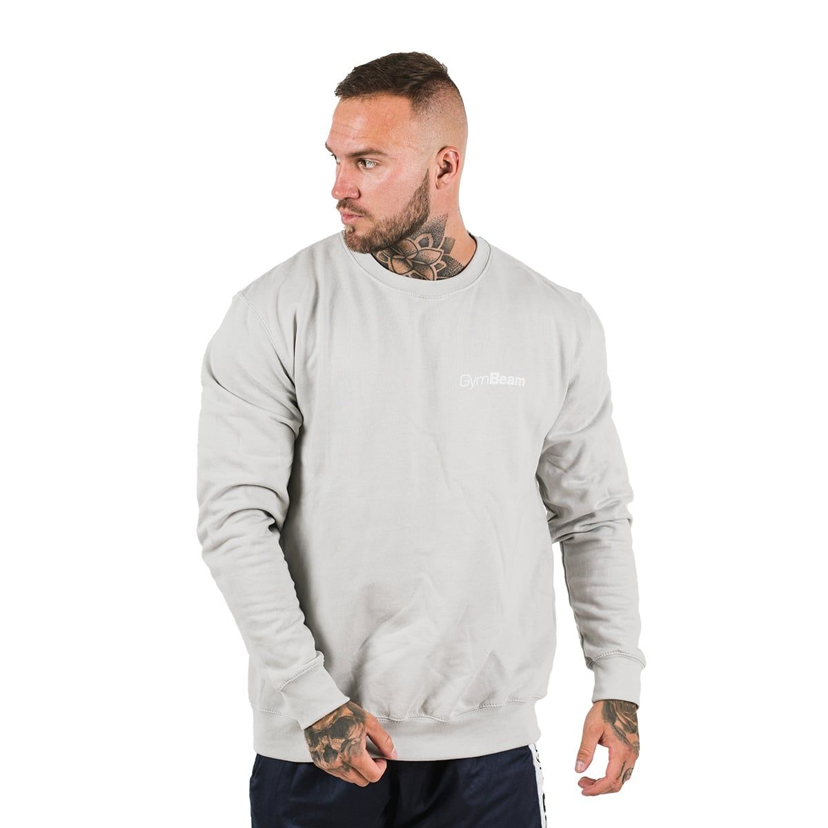 GymBeam Herren Pullover PRO mit lockerem Schnitt in Moon Grey