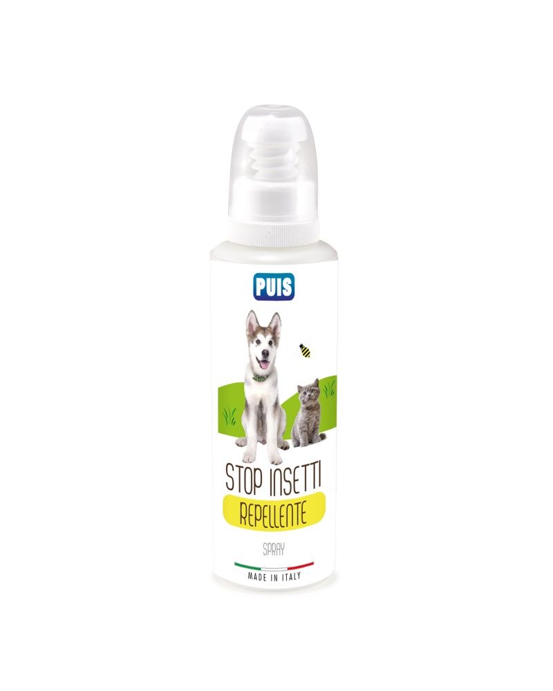 Puis spray Stop Insetti, Pulci, Zecche, Zanzare per animali domestici