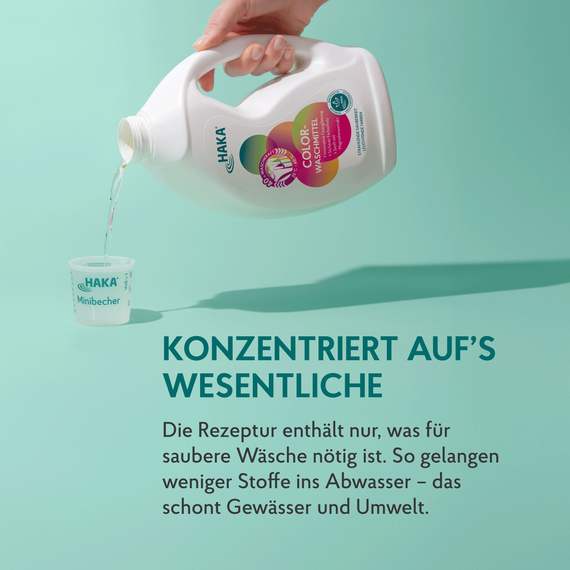 HAKA Colorwaschmittel Flüssig für bunte Textilien