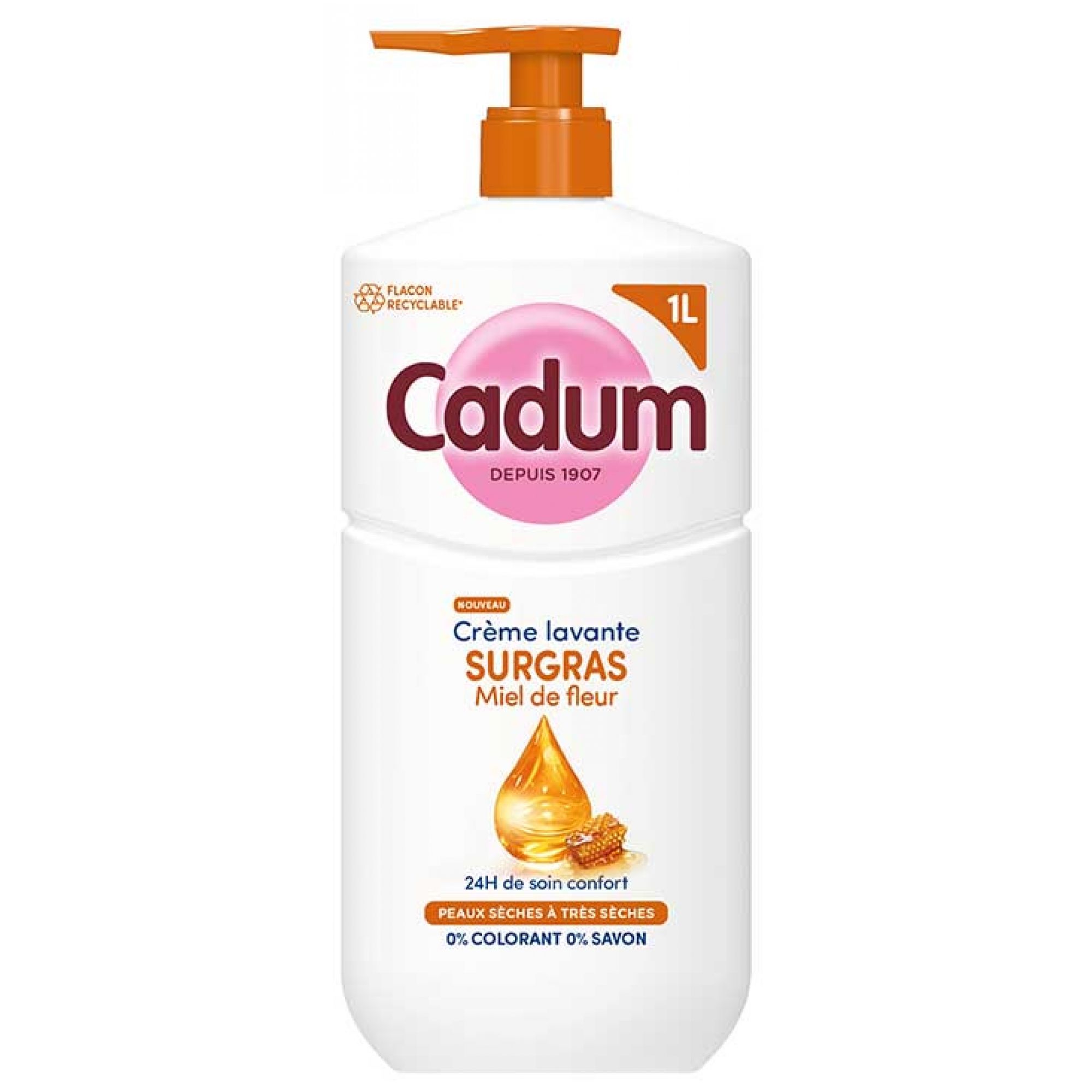 Cadum Rückfettende Cremedusche Blütenhonig 10,3x7,8x25 cm
