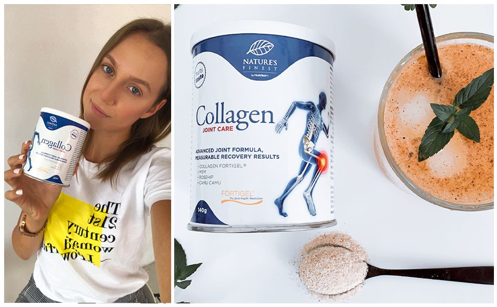 Nature's Finest Collagen JointCare -Gepatenterter kollagen für Gelenke mit  MSM, Hagebuttenpulver