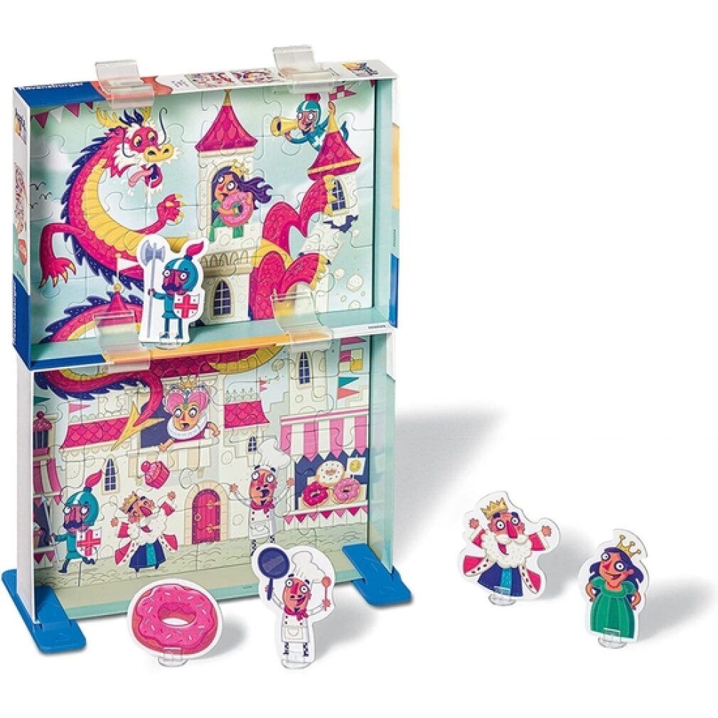 ravensburger Puzzle&Play: das königreich der Donuts 2x24 Teile