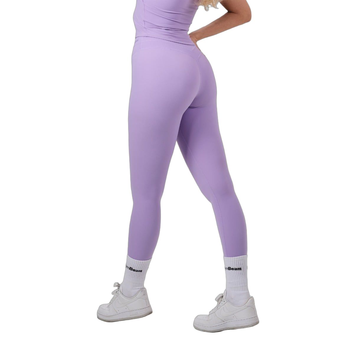 GymBeam Leggings Damen mit hoher Taille und ohne Frontnaht, Iris
