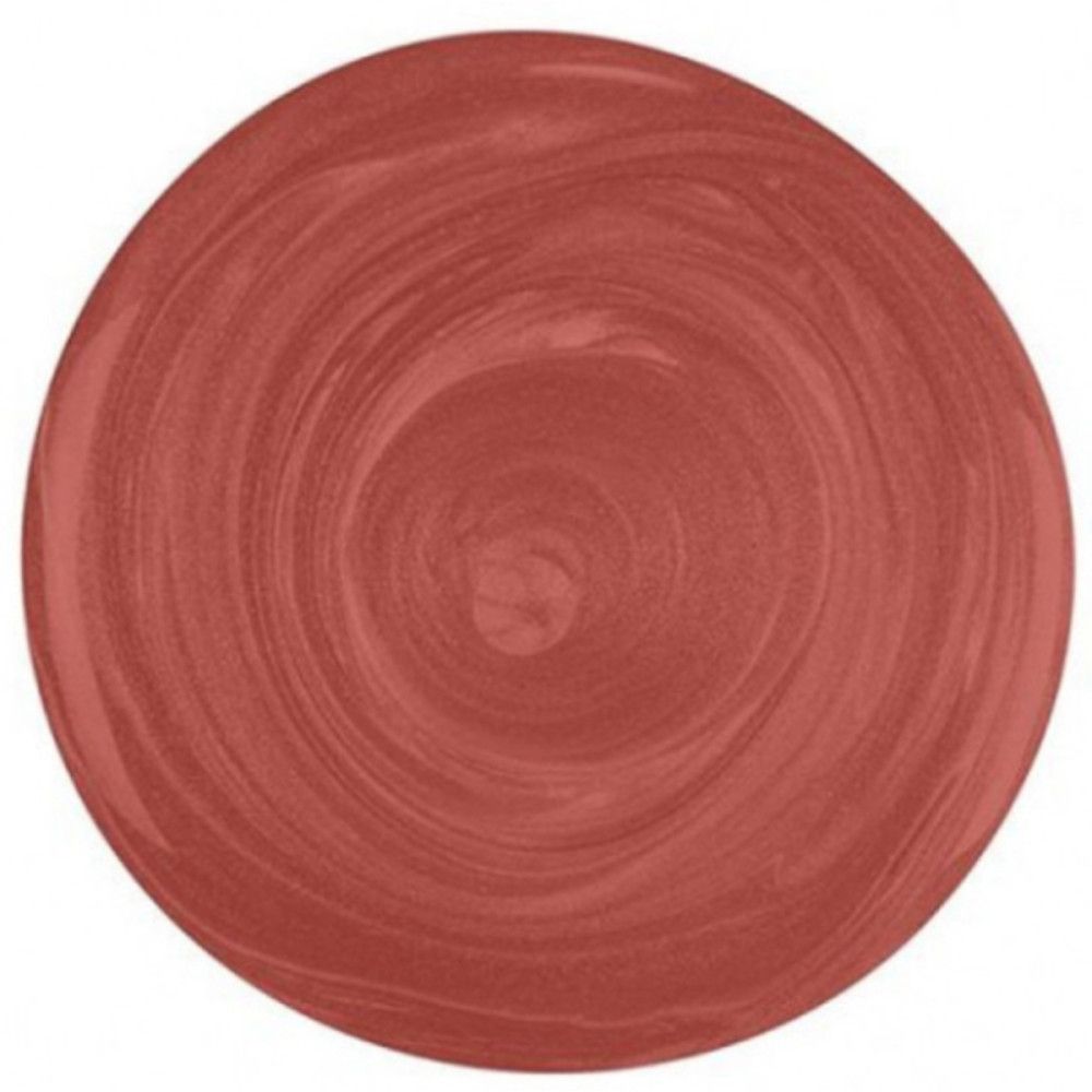 Nahaufnahme von Nagellack in der Farbe Tan-A-Cotta. Die Oberfläche zeigt einen Wirbeleffekt.