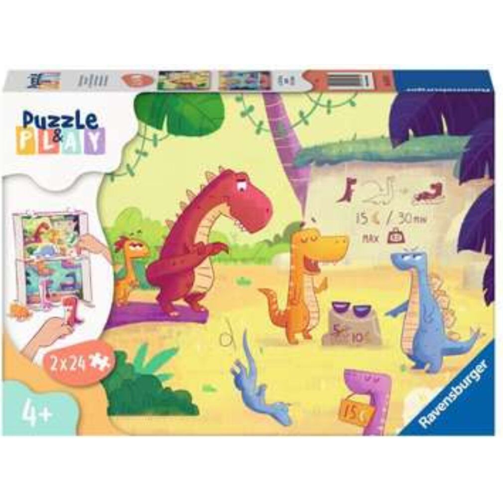 ravensburger Puzzle&Play: Dinosaurier 2x24 Teile