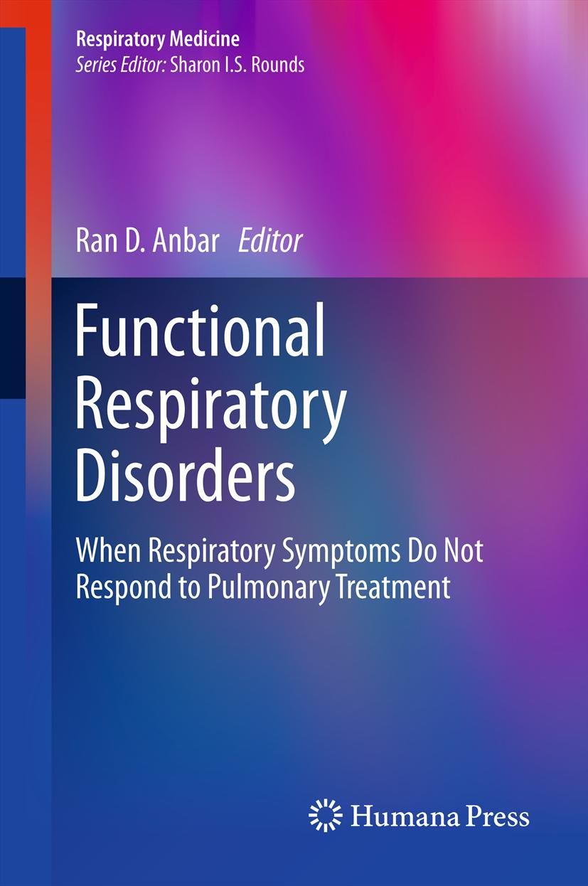 Buchcover: Functional Respiratory Disorders. Herausgeber Ran D. Anbar. Humana Press. Titel in weißer Schrift auf blau-violettem Hintergrund.