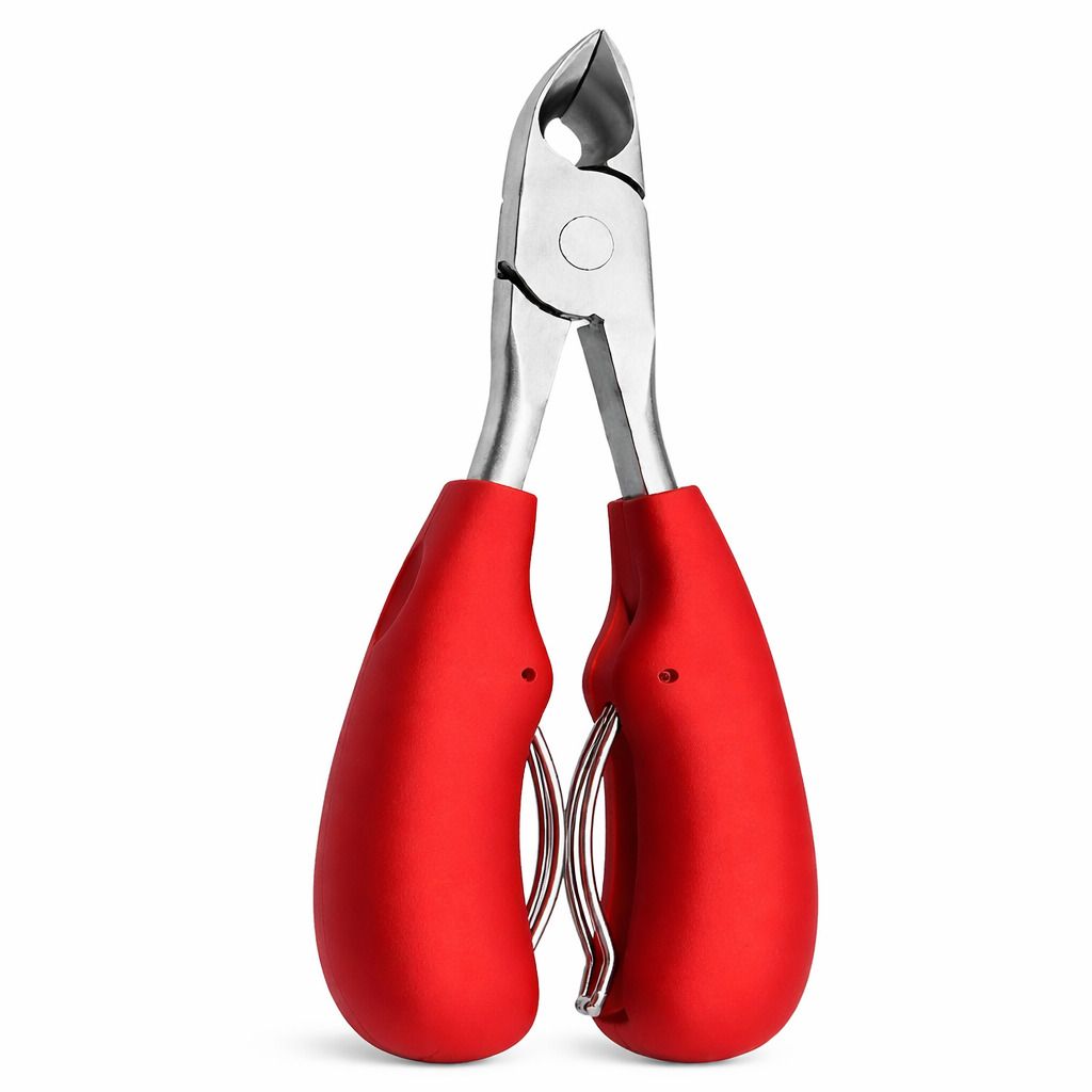 COOL-i Nagelknipser für dicke & brüchige Zehennägel, Präzisionszange mit gebogener Klinge