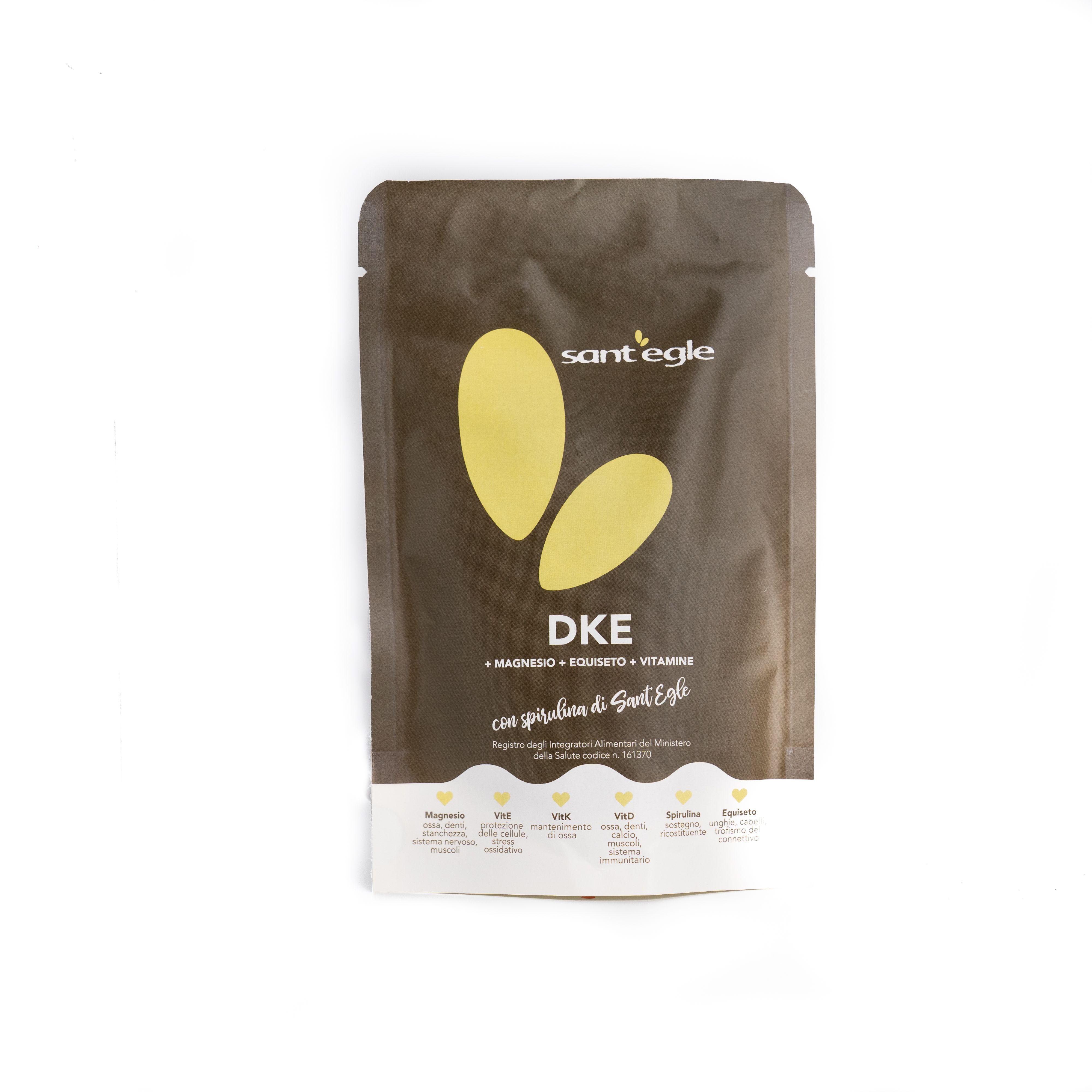 Sant'Egle DKE 90 capsule con Magnesio + Equiseto + Vitamine + Spirulina. 100% naturale