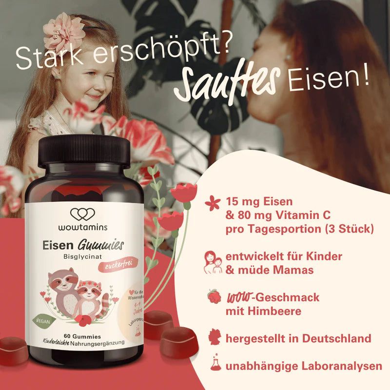 WOWTAMINS EISEN GUMMIES Bisglycinat