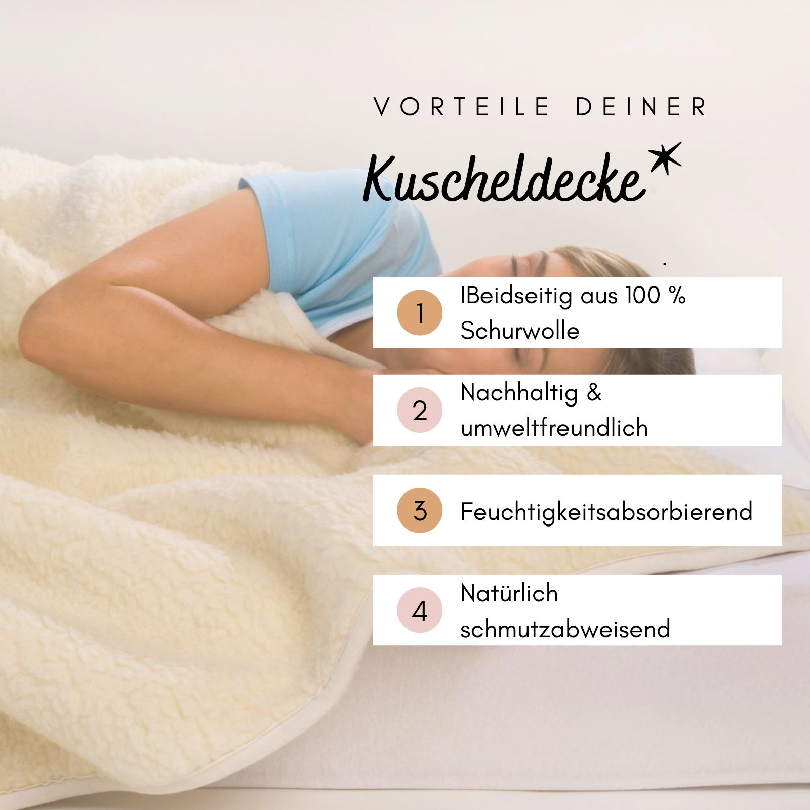 K. & N. Schurwolle Schurwolldecke „Soft“