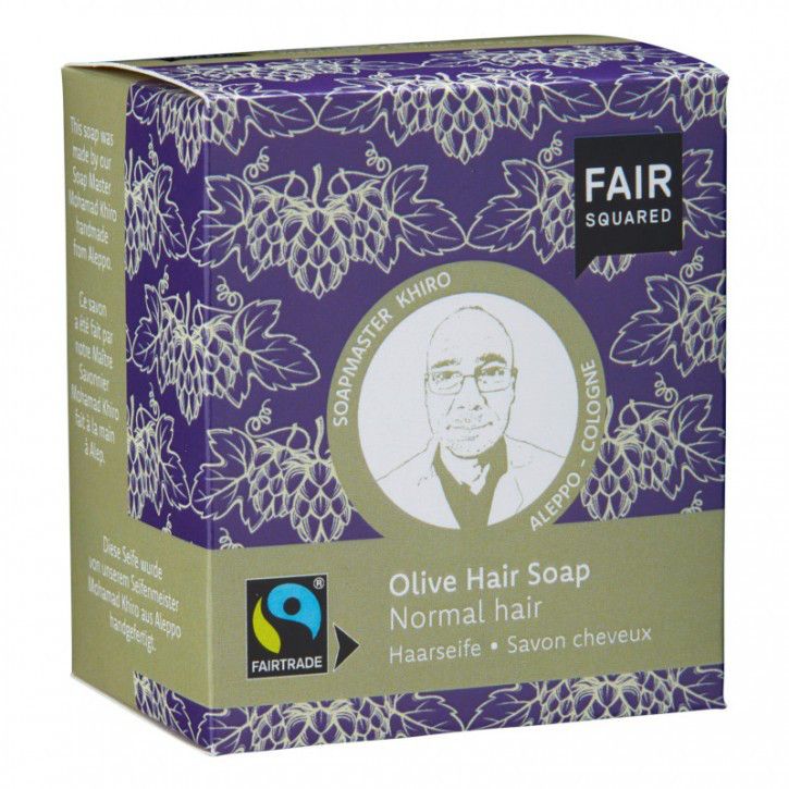 FAIR SQUARED Haarseife Olive