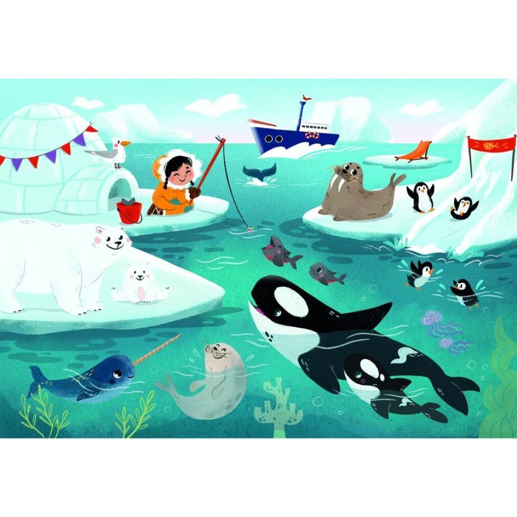 clementoni Sea Life Puzzle 2x60 Teile