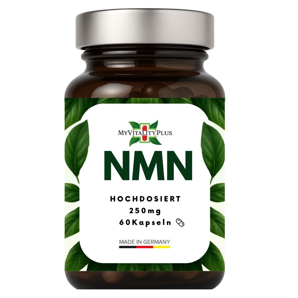 NMN Kapseln | Hochdosiert | 500mg Tagesdosis | von MyVitalityPlus
