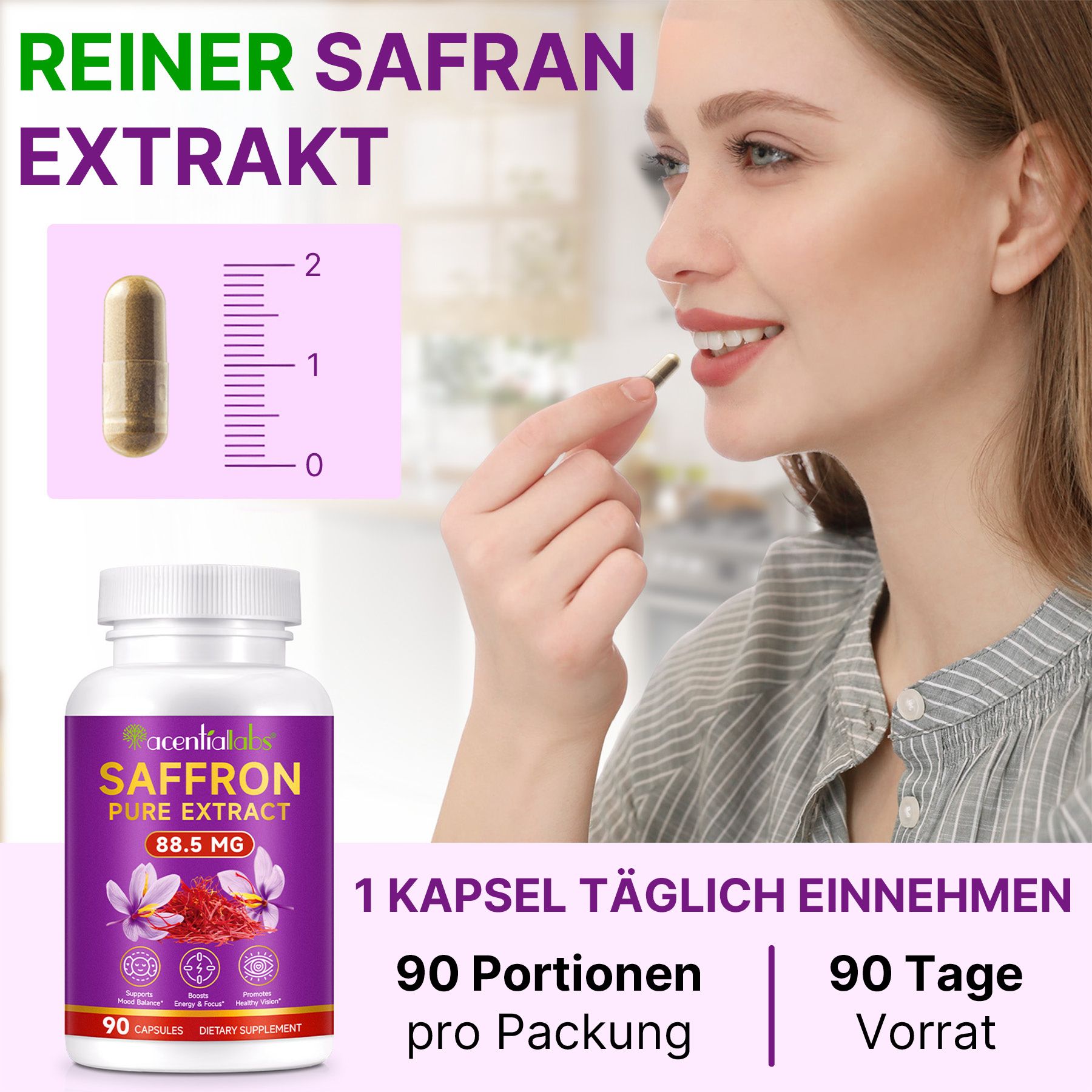 Acentiallabs Safran Pure Extrakt