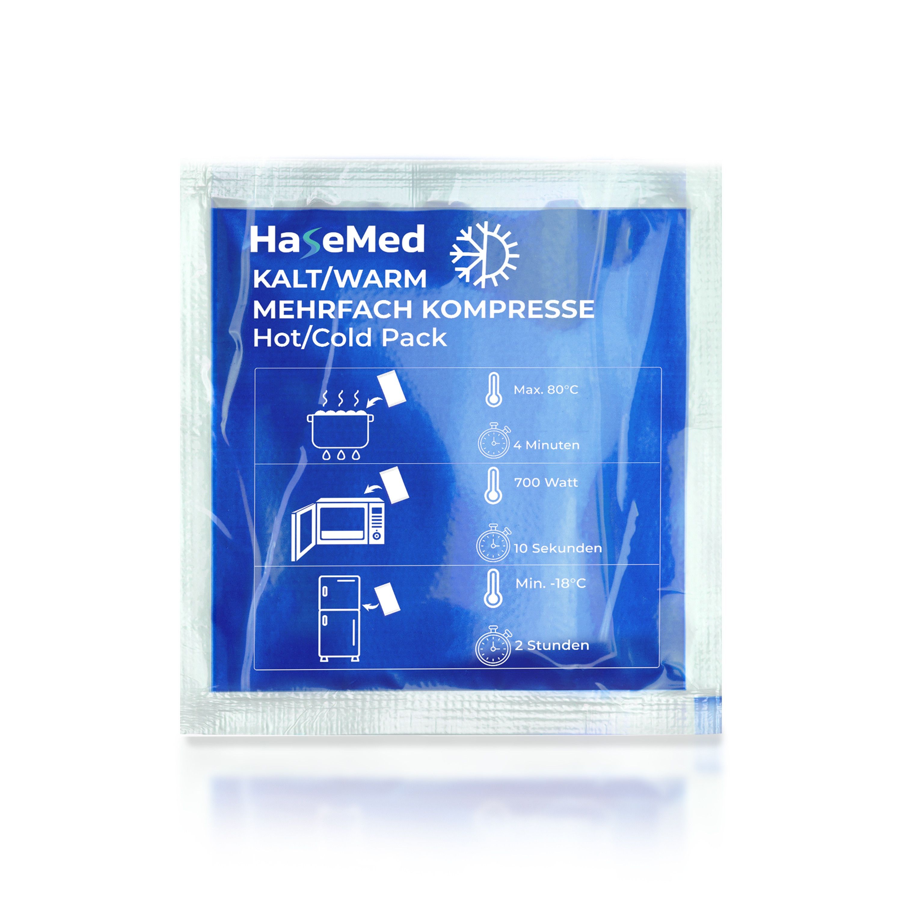 HaseMed Kalt-/Warmkompresse blau 13 x 14 cm 1 St