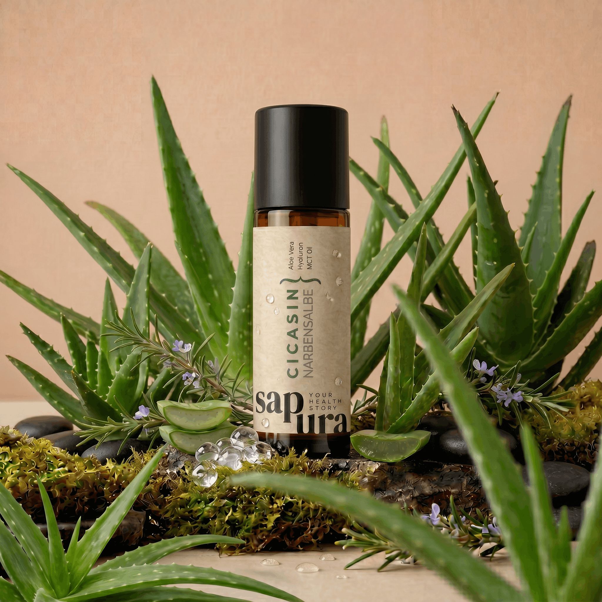 Narbensalbe mit Panthenol | Hyaluron | Aloe Vera - Intensive Pflege bei Narben & Dehnungsstreifen