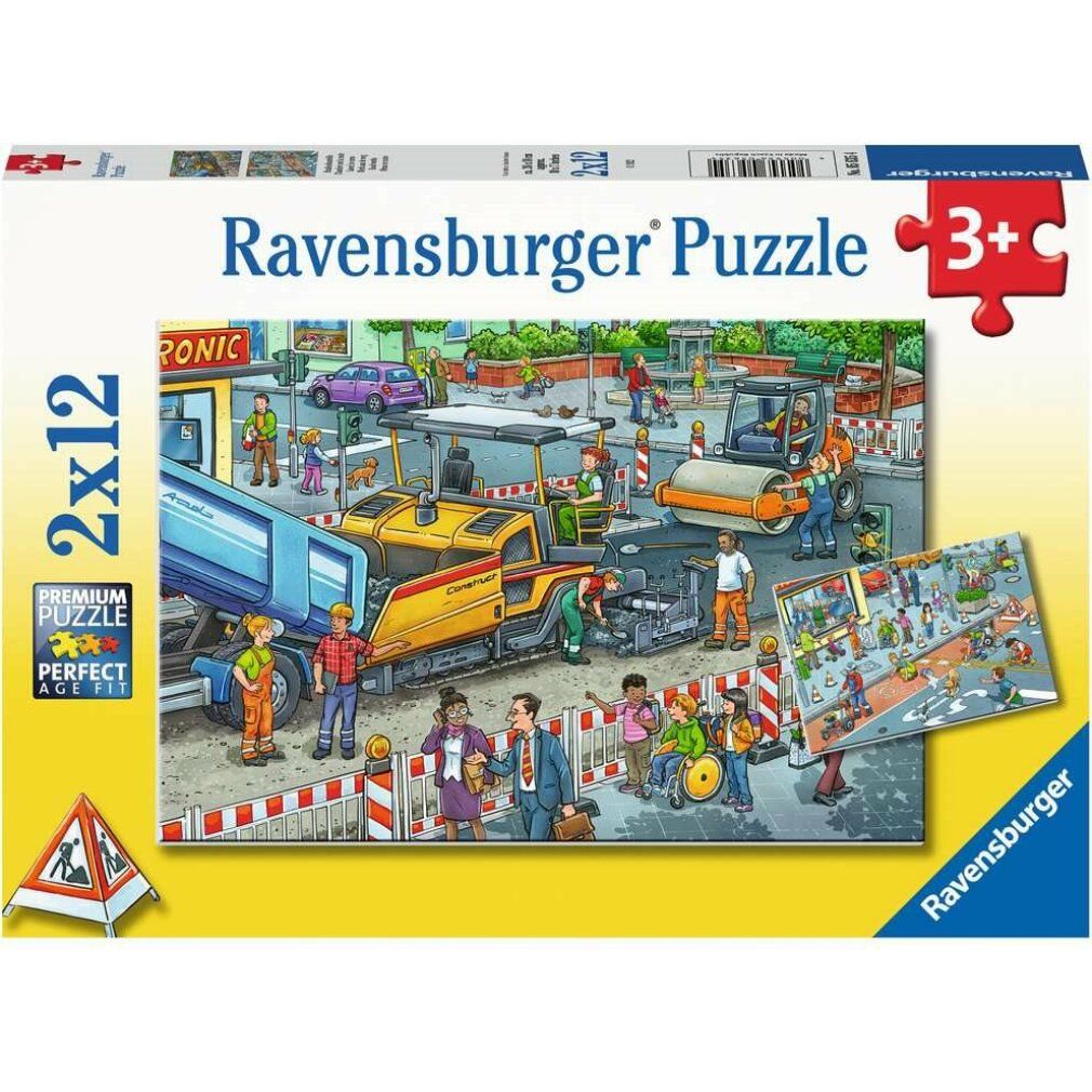 Arbeit auf der Straße Jigsaw Puzzle, 2x12tlg.