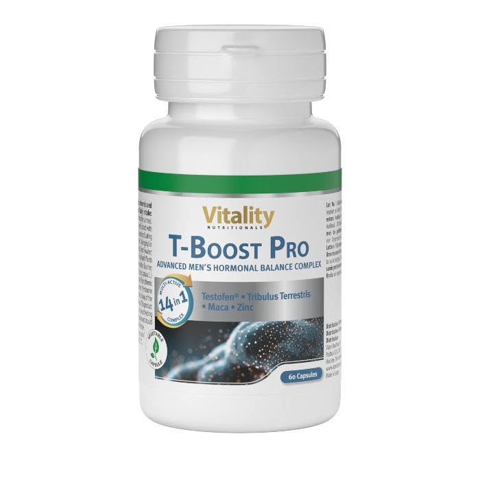 Vitality Nutritionals T-Boost Pro mit Bockshornklee, Tribulus, Maca und Ginseng 42 g Kapseln