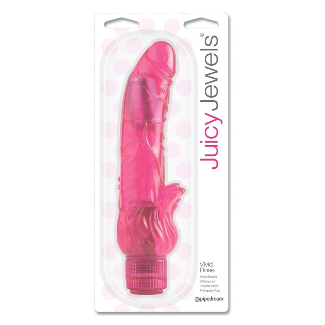 Rabbitvibrator „Vivid Rose“ im Großformat | Wasserdicht | Juicy Jewels