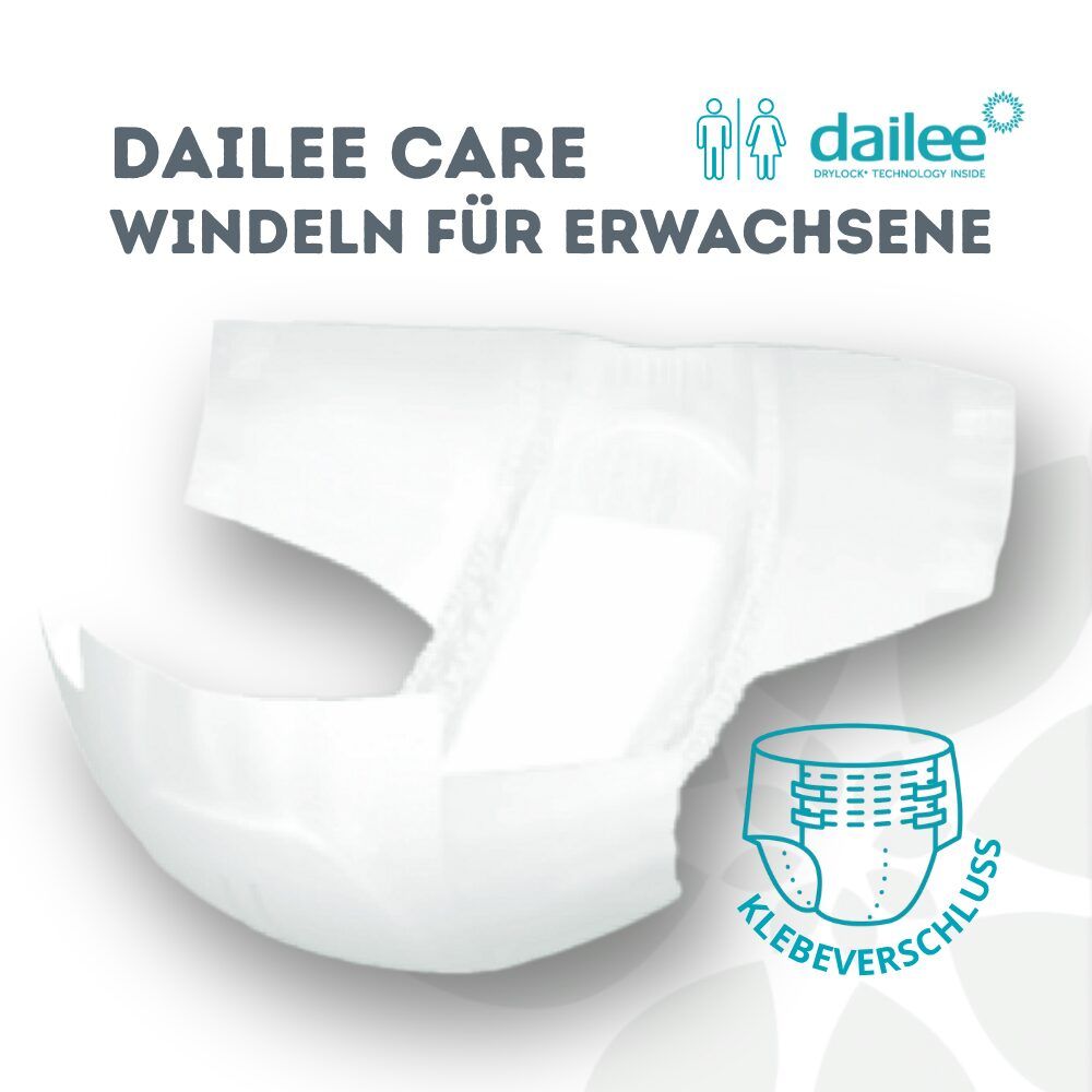Dailee Care Windeln für Erwachsene, mit Klebeverschluss.