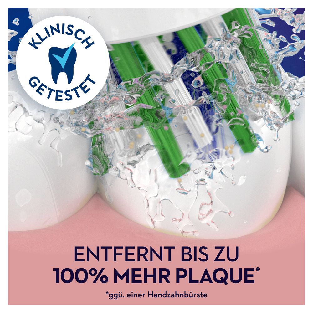 Oral-B - Aufsteckbürsten "CrossAction CleanMaximizer" in Weiß