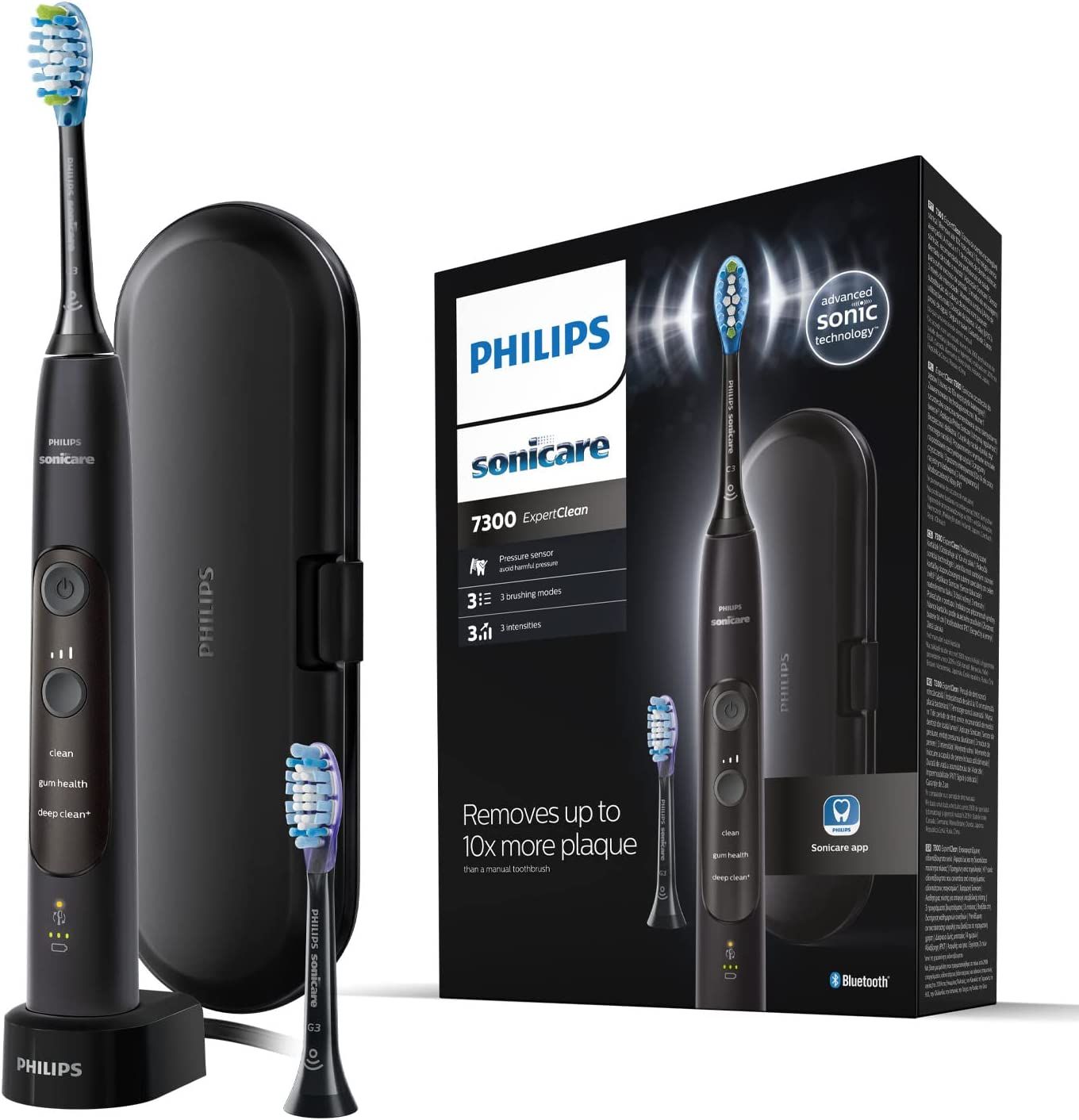 Philips Expertclean 7300 Elektrische Zahnbürste mit Schalltechnologie