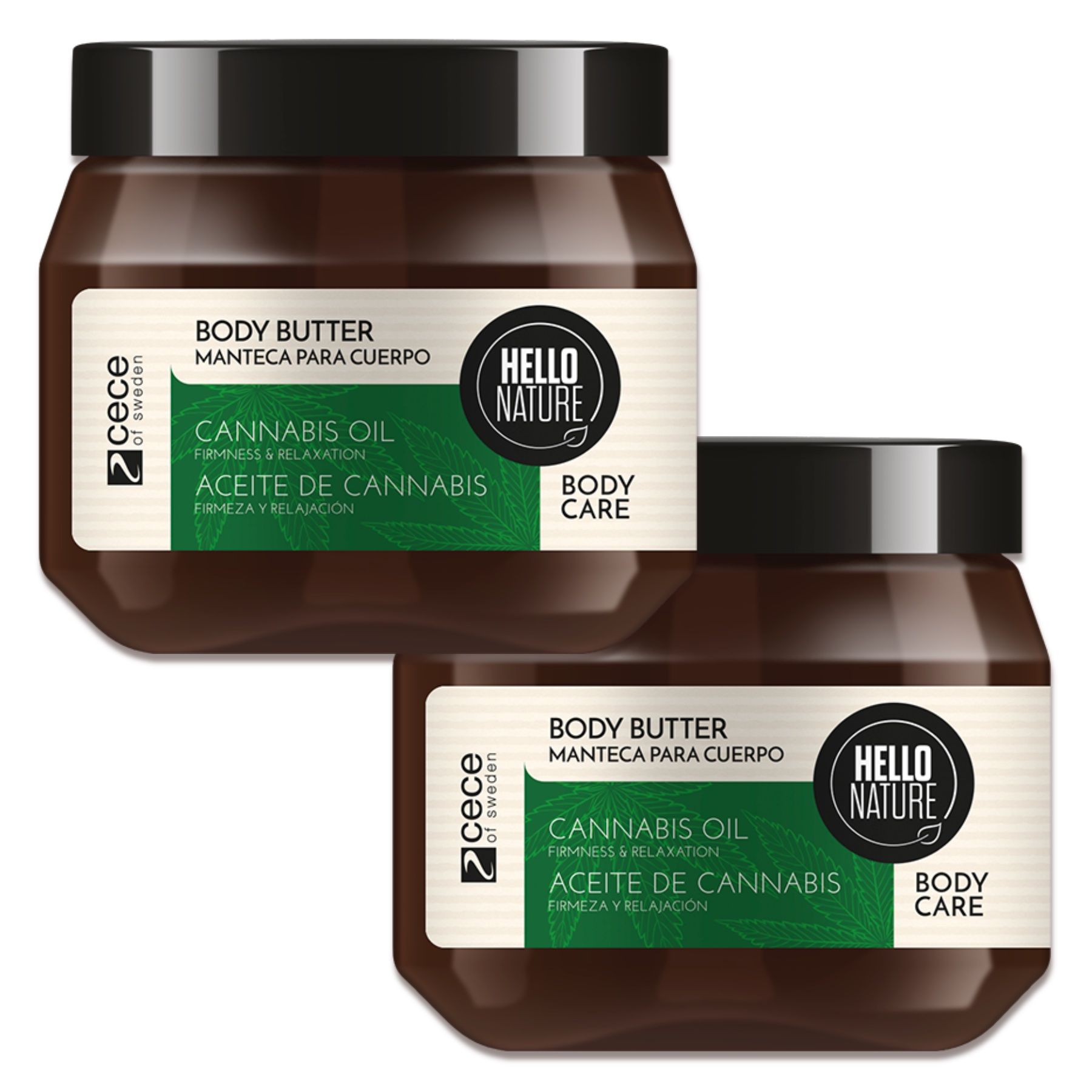 Hello Nature Körperbutter  Body Butter für Hautpflege Cannabis Hanföl