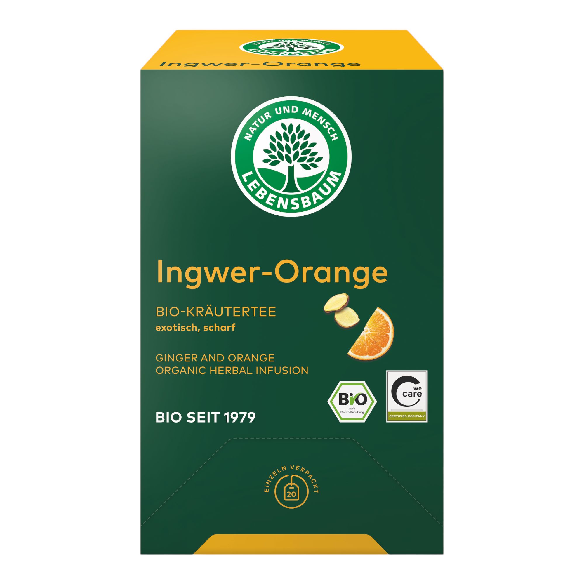 Bio Ingwer Orange Gastro 40 g Tee