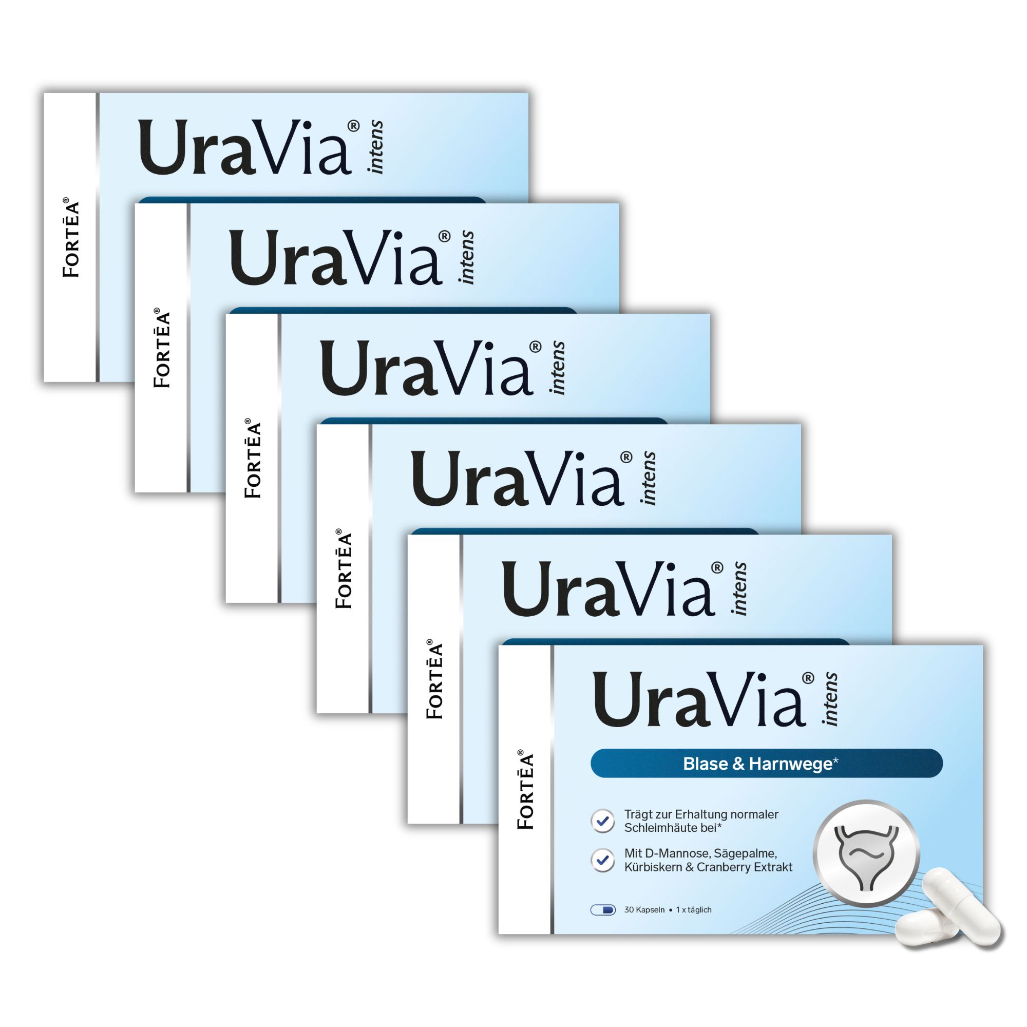 Fortea® UraVia® intens – Blase & Harnwege 180 St Kapseln