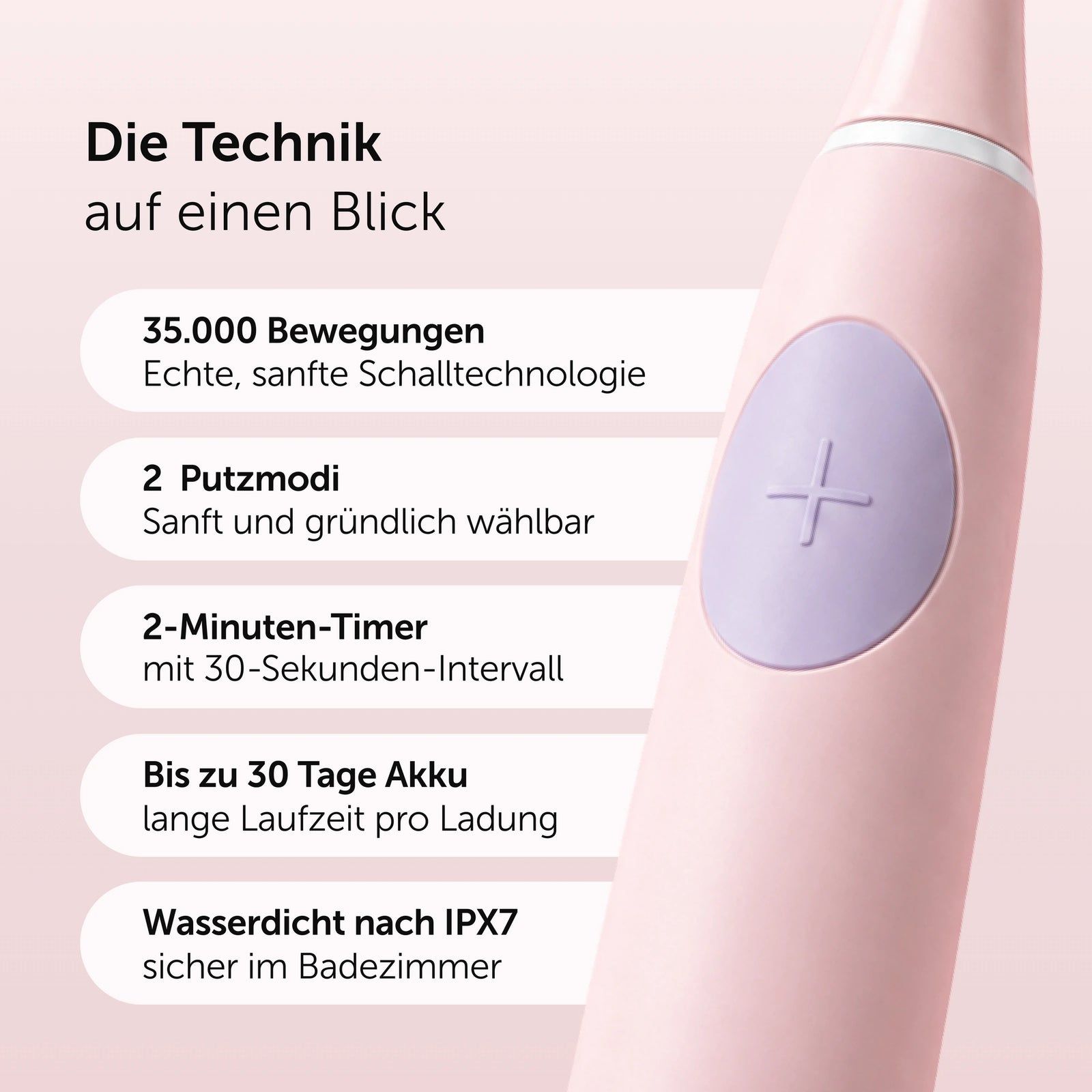 Wondersmile Kids Bürstenköpfe Fairy Rose - Ersatzbürstenköpfe extra weich