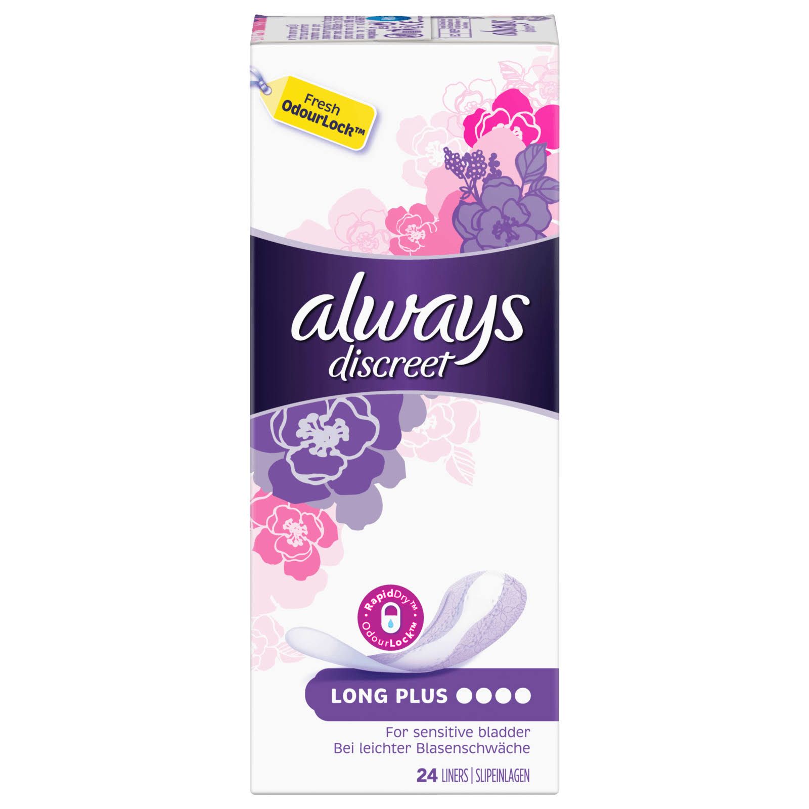 always Inkontinenz Slipeinlage "Discreet Long Plus" 4x24 St Shop Apotheke