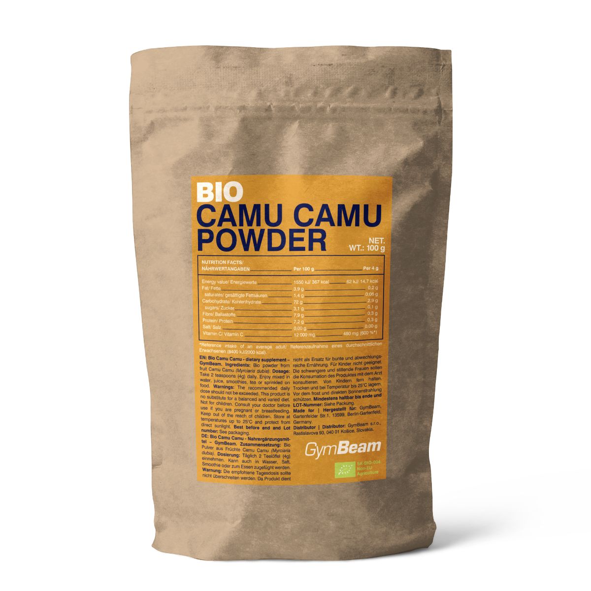 GymBeam BIO Camu Pulver 100 g