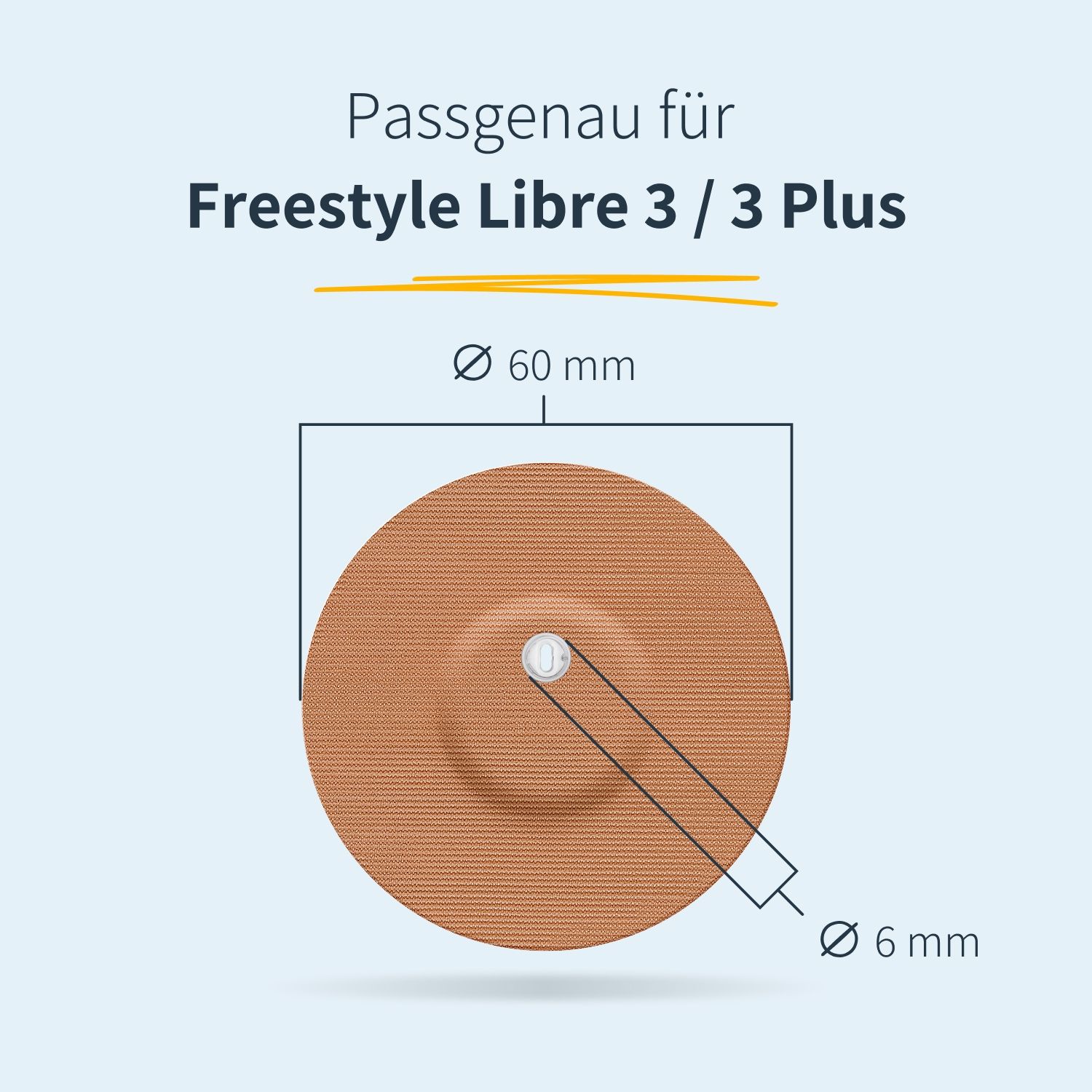 MySweetStitch | Freestyle Libre 3 / 3 Plus Overpatch - Round