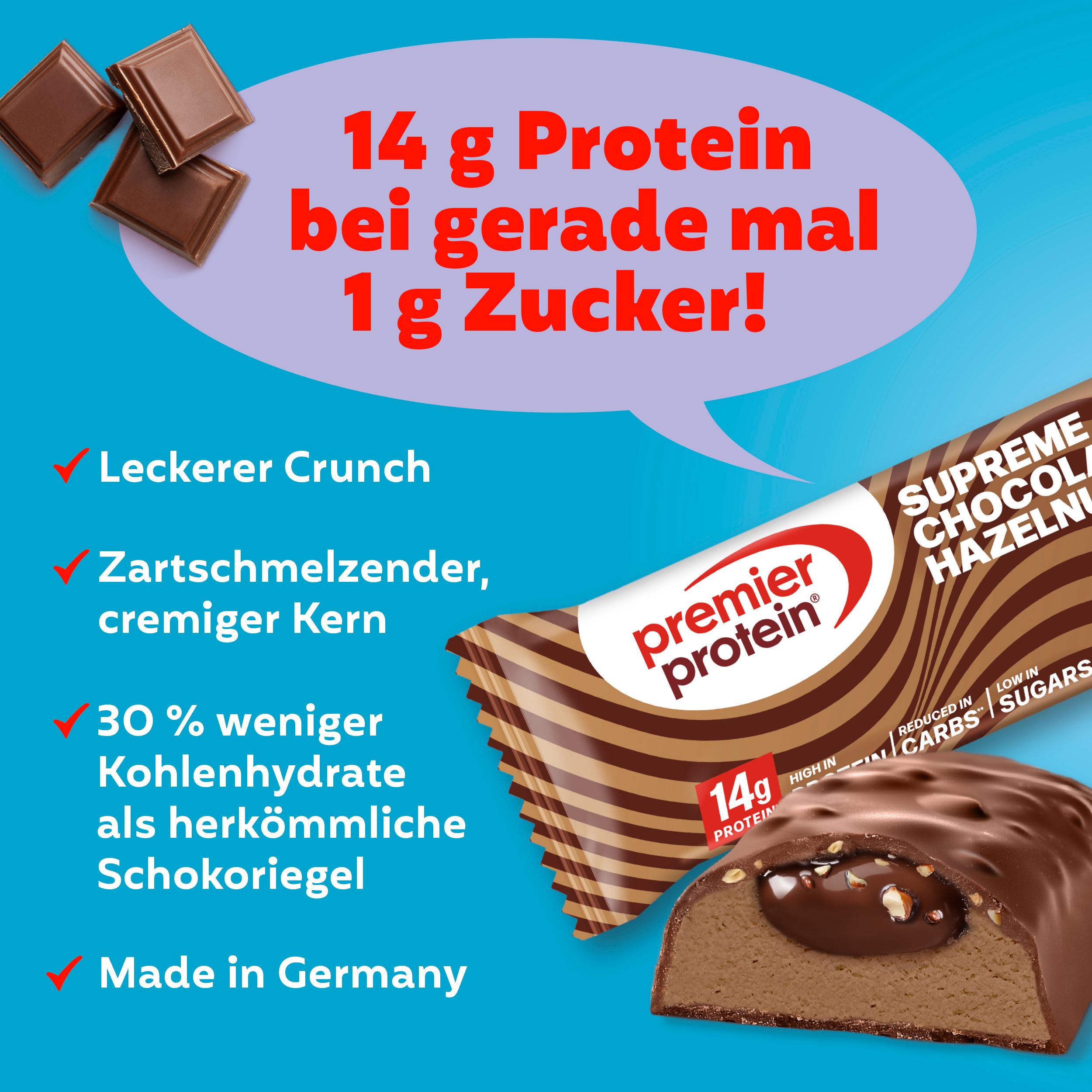 Premier Protein Supreme Bar Tropical Cream Chocolate Hazelnut MIX