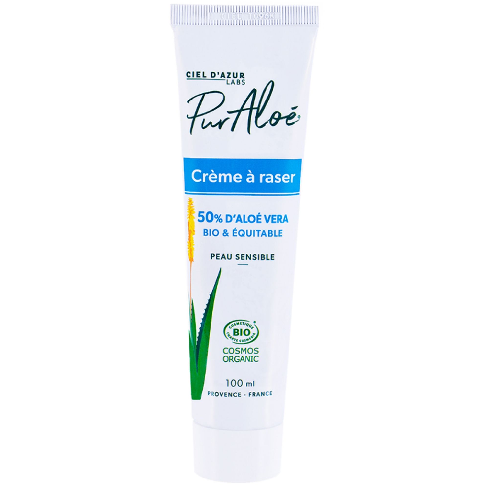 Pur Aloé Rasiercreme mit 50% Aloe Vera nativ 5,5x3,5x18 cm