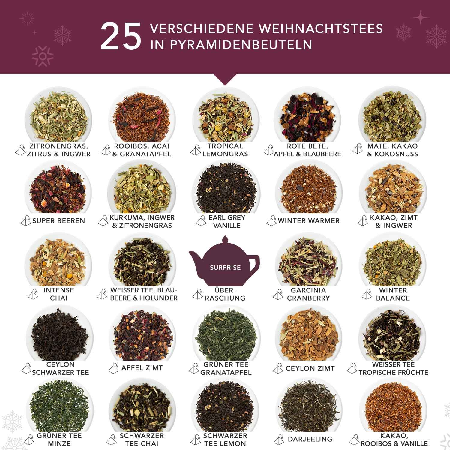 ETS - Tee Adventskalender Mosaik weiß bio