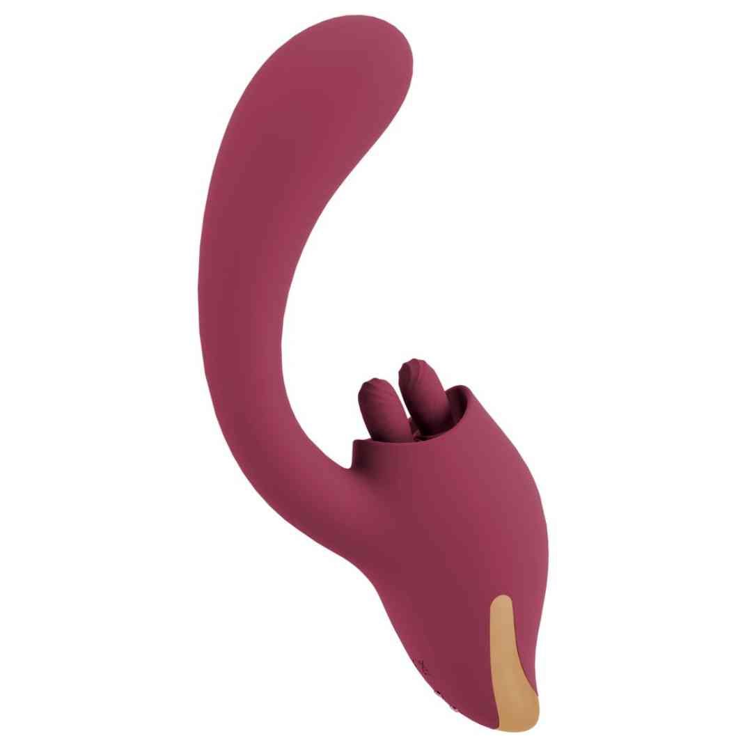 Vibrator mit Zungen-Stimulator | JAVIDA