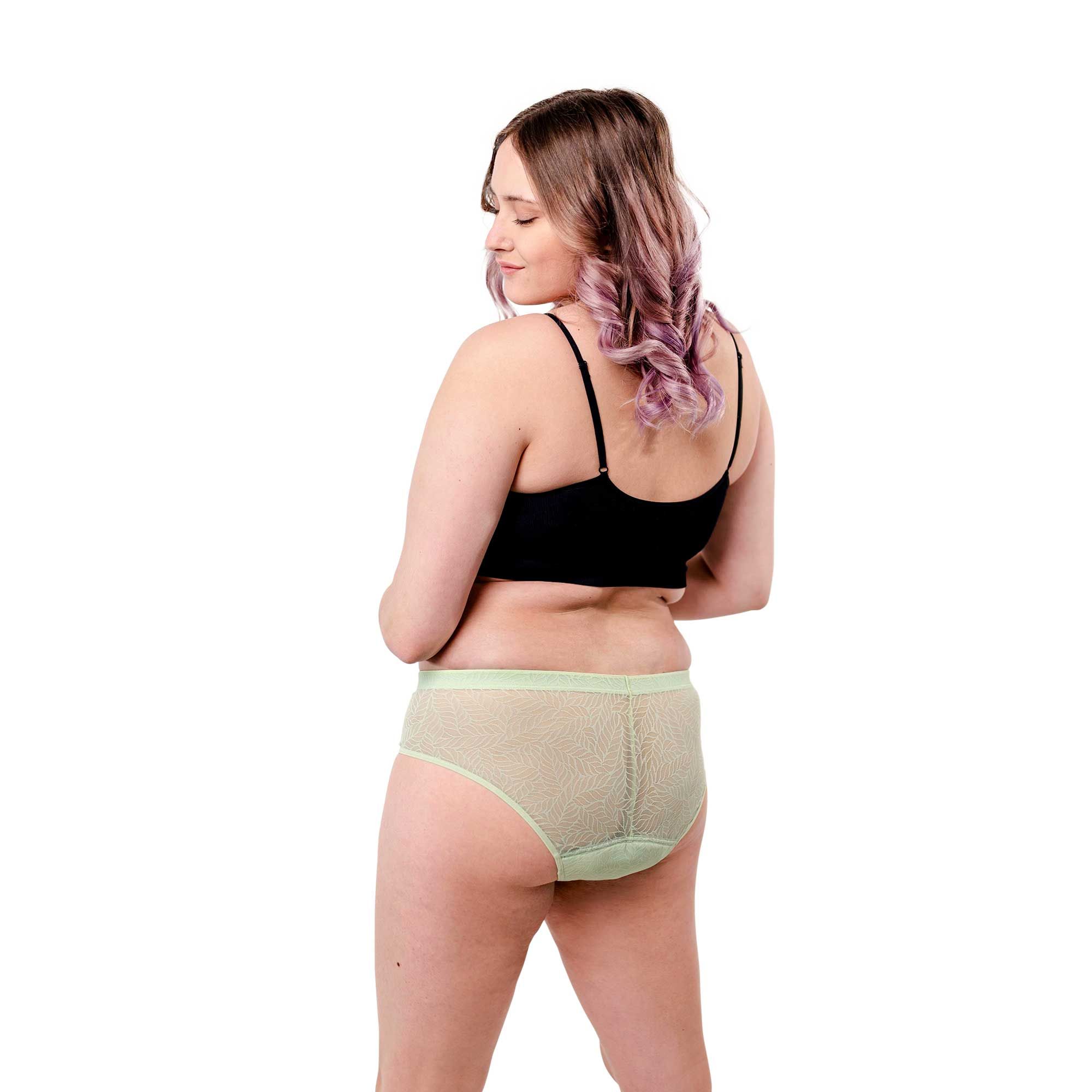 Periodenunterw�sche Recycled  Lace Leaf Hipster (3er Multipack)